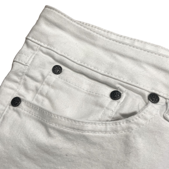 prAna Kara White Five Pocket Denim Jeans Size 12/31 Model #W4KARA115 - Picture 5 of 13